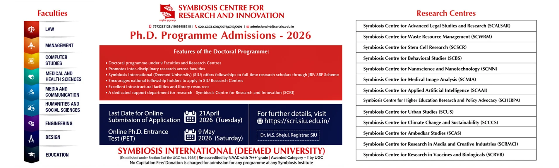PHD Programme Banner